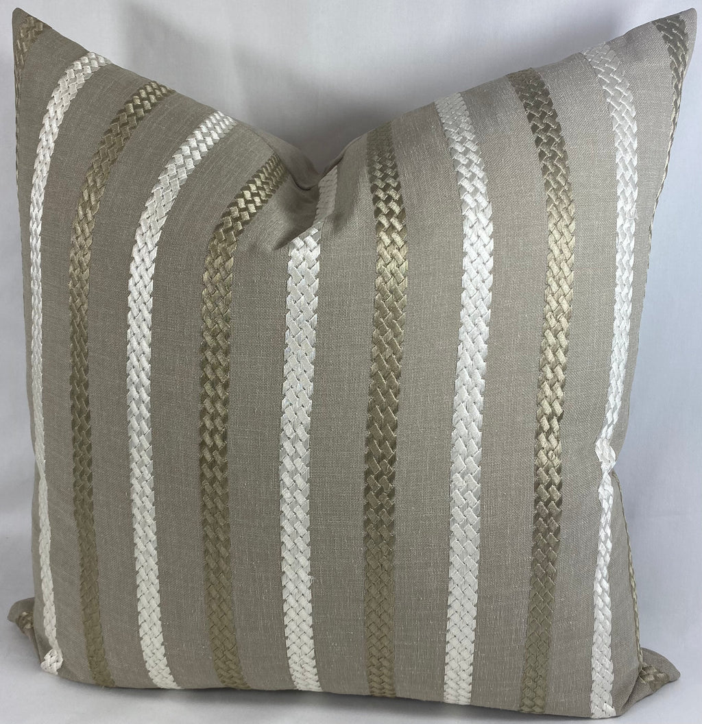 Luxury Pillow – 24" × 24" – Cheverny Taupe