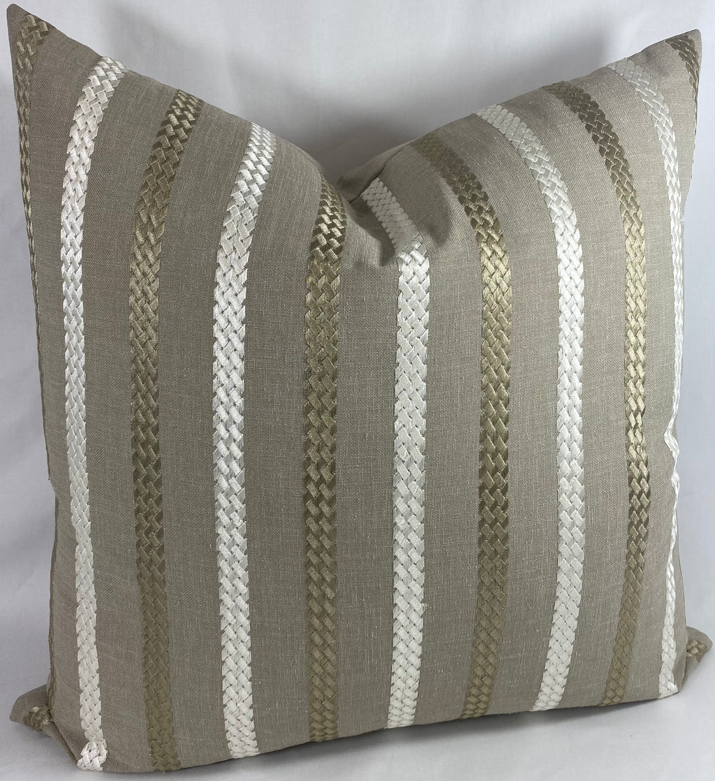 Luxury Pillow – 24" × 24" – Cheverny Taupe