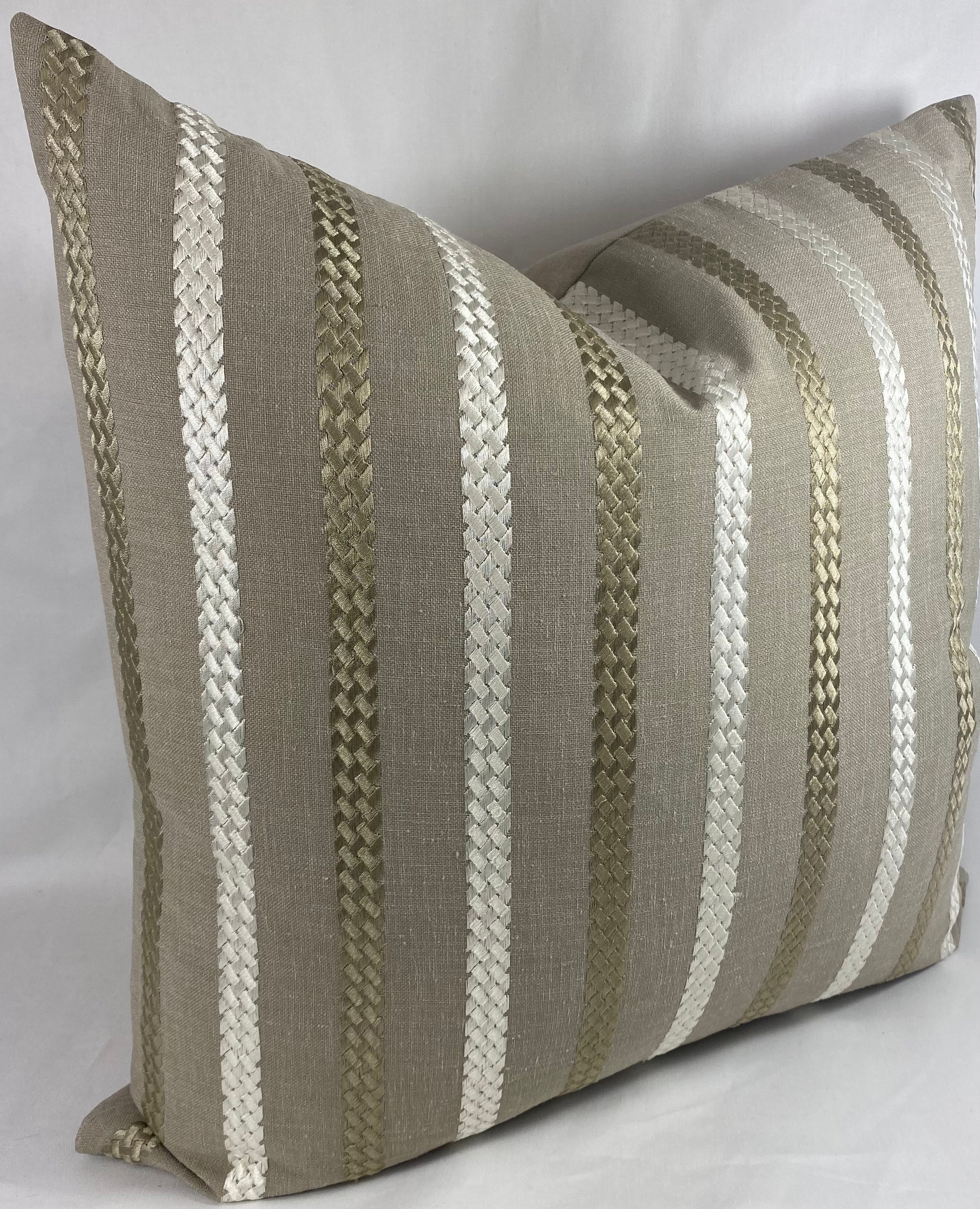Luxury Pillow – 24" × 24" – Cheverny Taupe