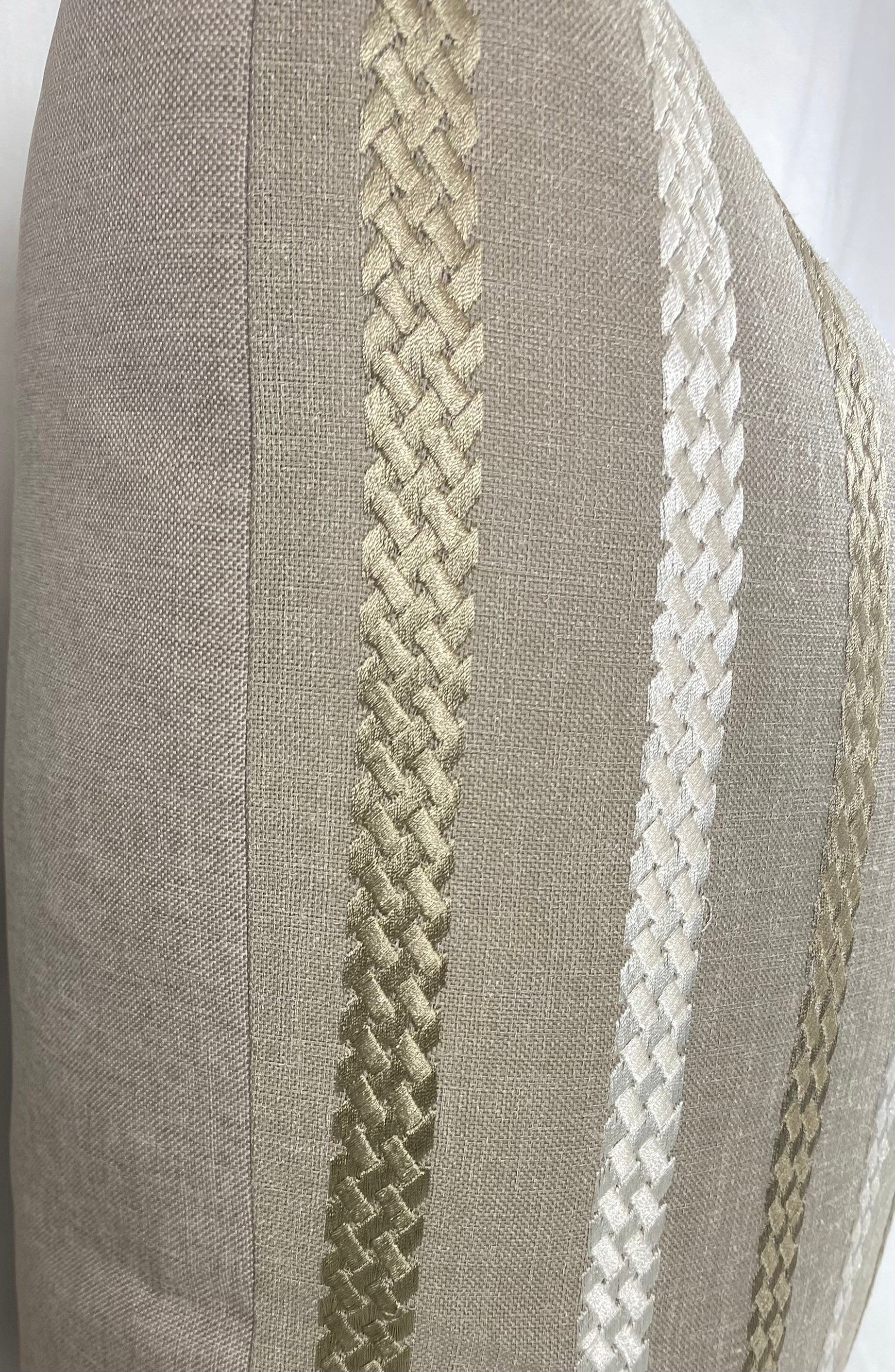 Luxury Pillow – 24" × 24" – Cheverny Taupe