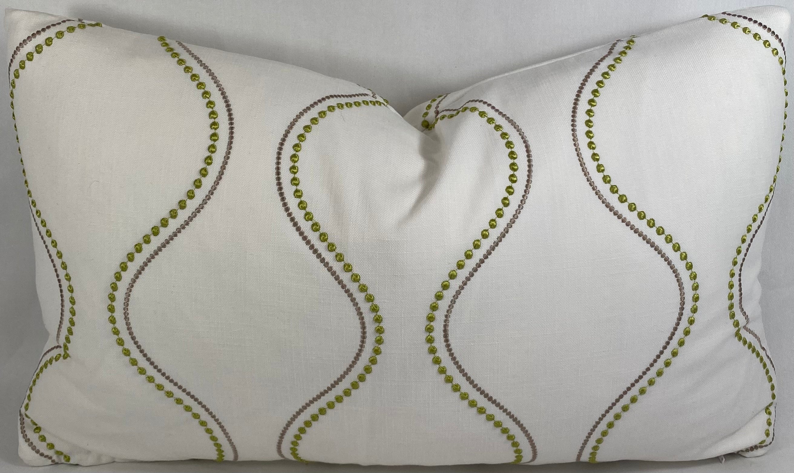 Luxury Lumbar Pillow - 24" x 14" - String of Pearls
