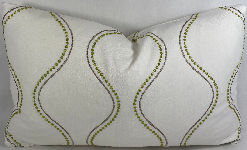 Luxury Lumbar Pillow - 24" x 14" - String of Pearls