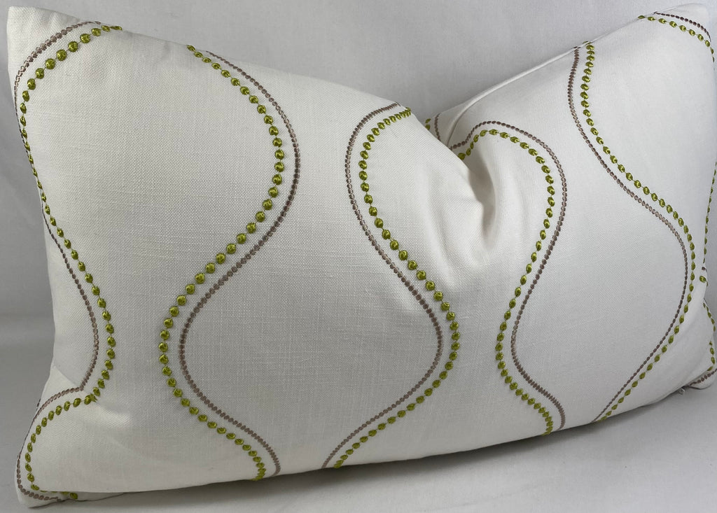 Luxury Lumbar Pillow - 24" x 14" - String of Pearls