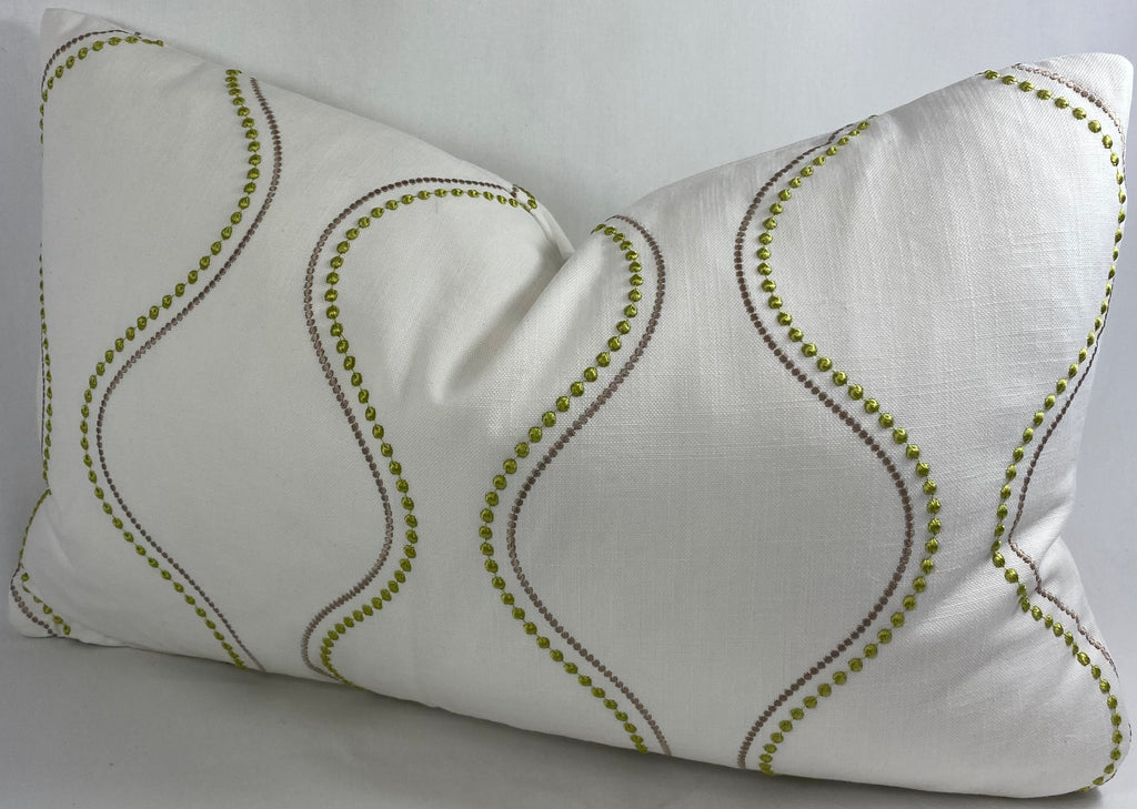 Luxury Lumbar Pillow - 24" x 14" - String of Pearls