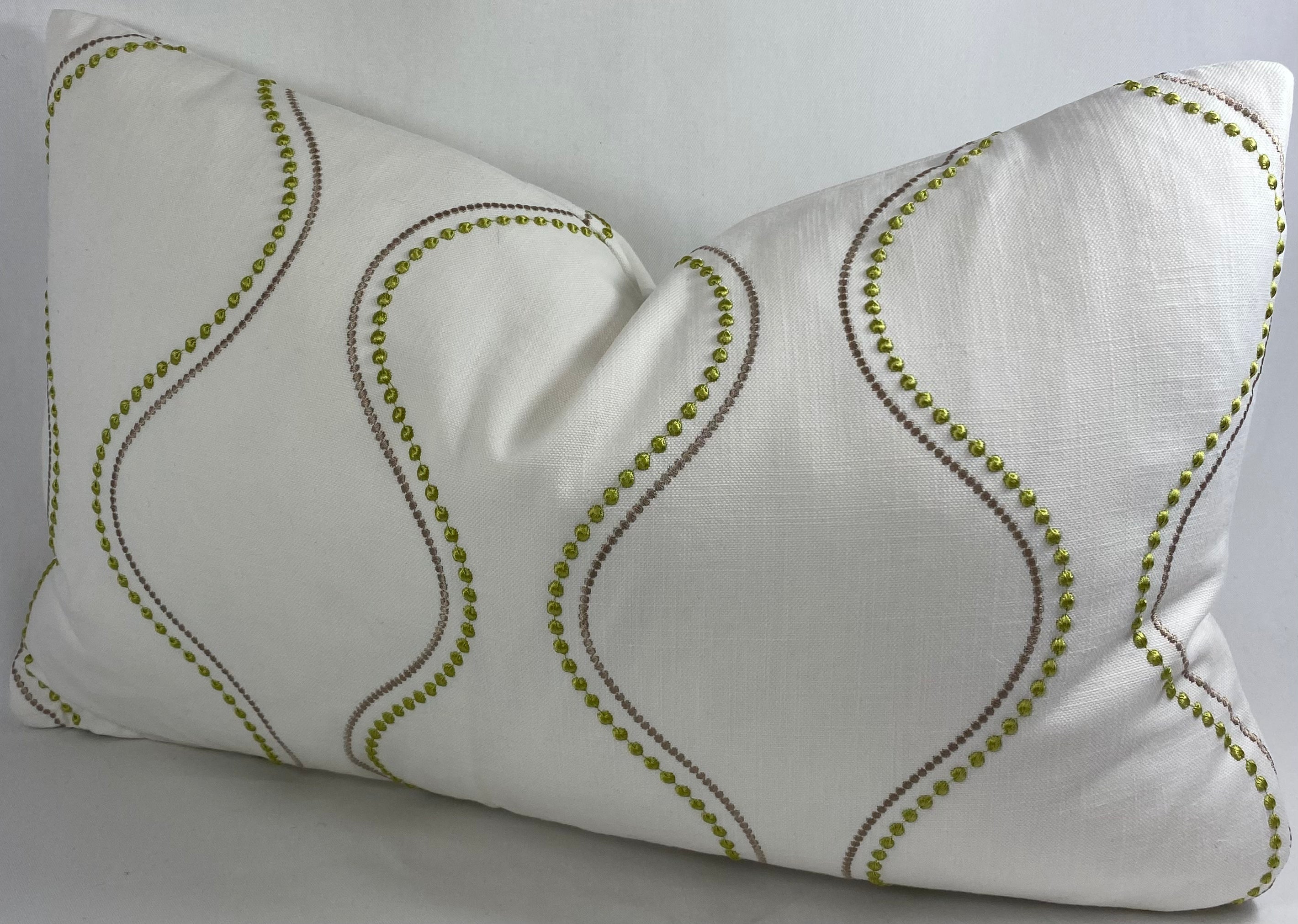 Luxury Lumbar Pillow - 24" x 14" - String of Pearls