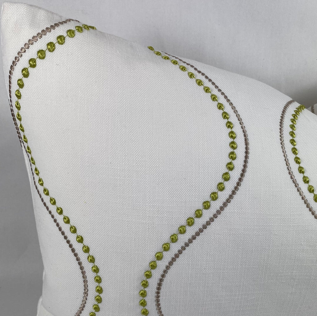 Luxury Lumbar Pillow - 24" x 14" - String of Pearls
