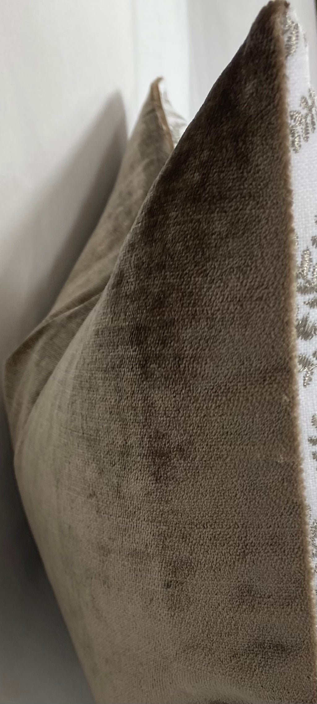 Luxury Lumbar Pillow – 24" × 14" – Fern Taupe