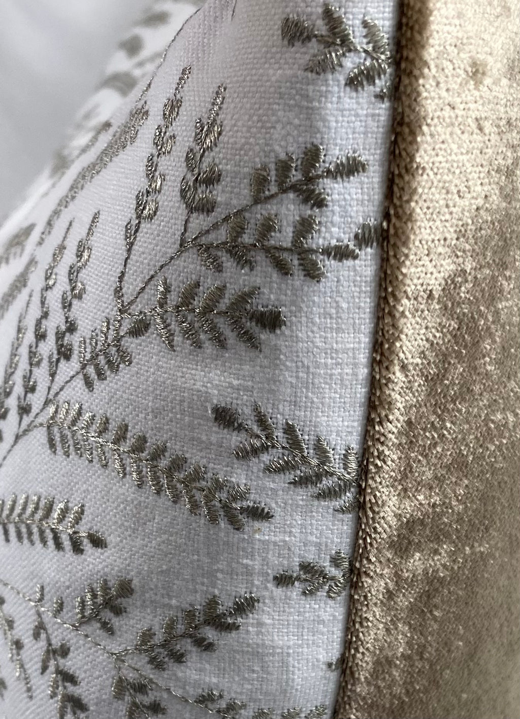 Luxury Lumbar Pillow – 24" × 14" – Fern Taupe