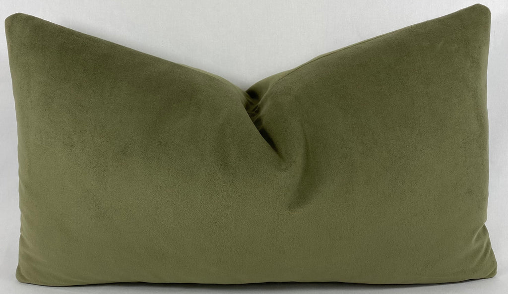 Luxury Lumbar Pillow – 24" × 14" – Belvedere Sage