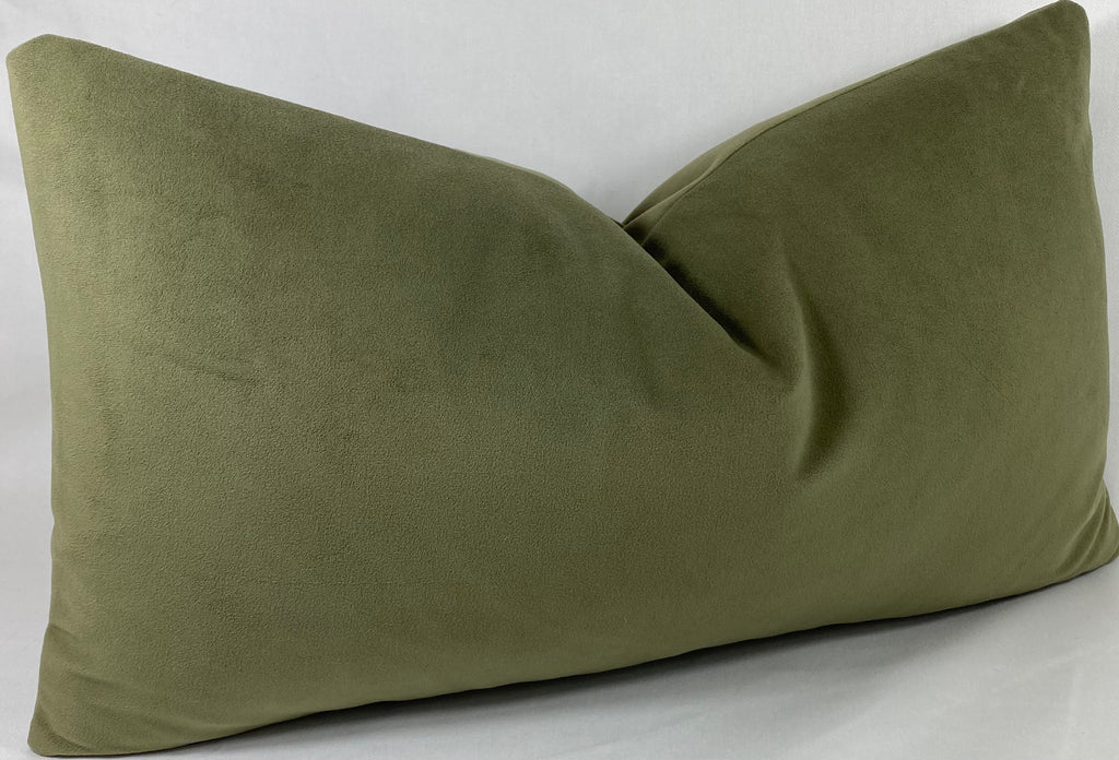Luxury Lumbar Pillow – 24" × 14" – Belvedere Sage