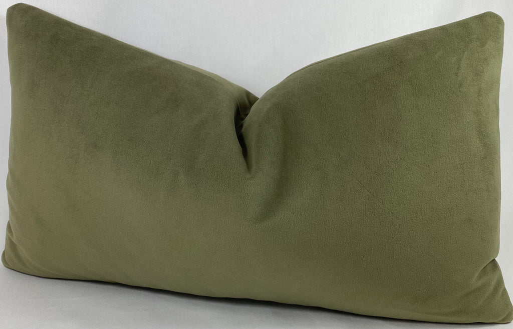 Luxury Lumbar Pillow – 24" × 14" – Belvedere Sage