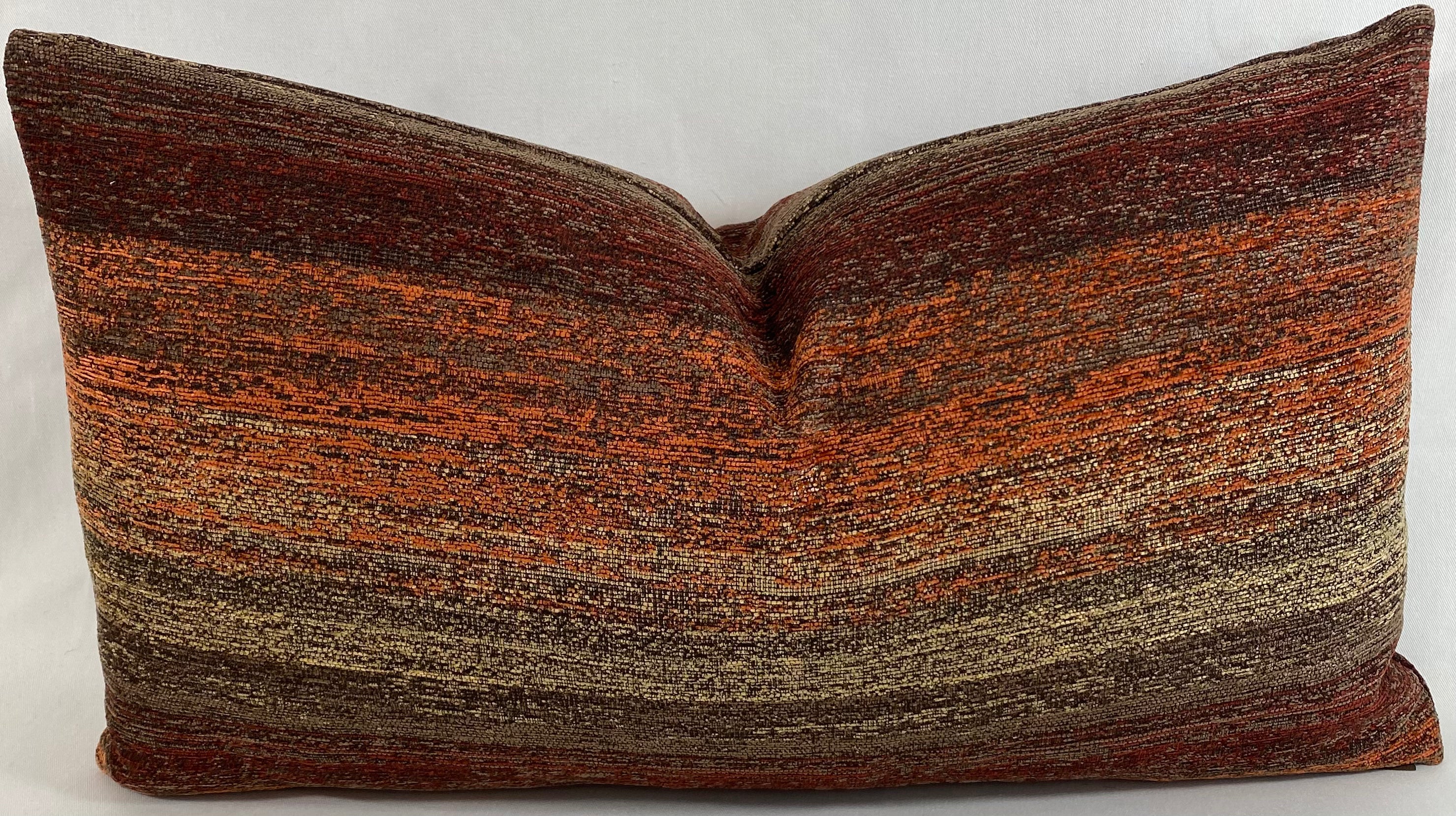 Luxury Lumbar Pillow - 24" x 14" - Landscape Spice