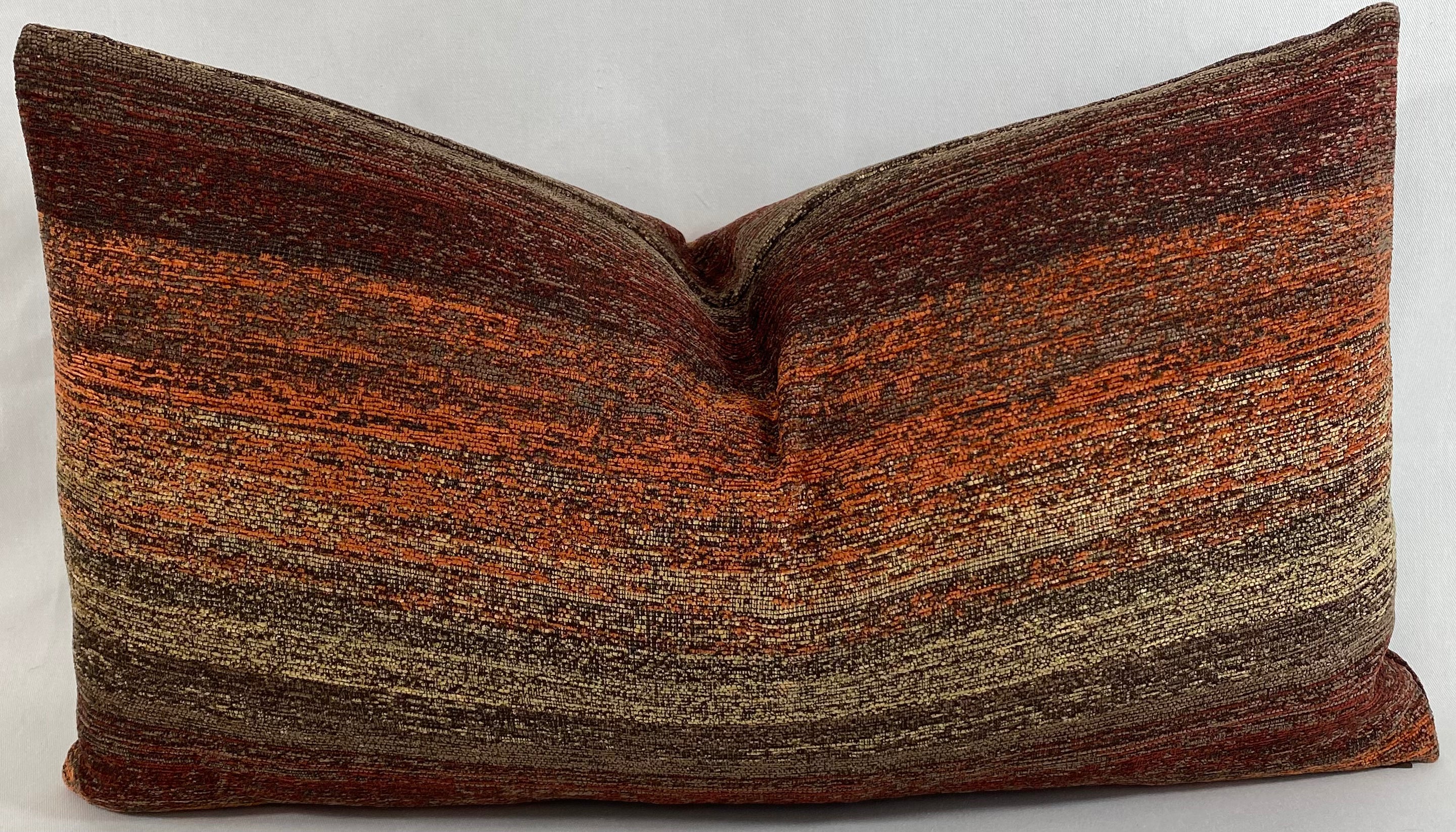 Luxury Lumbar Pillow - 24" x 14" - Landscape Spice