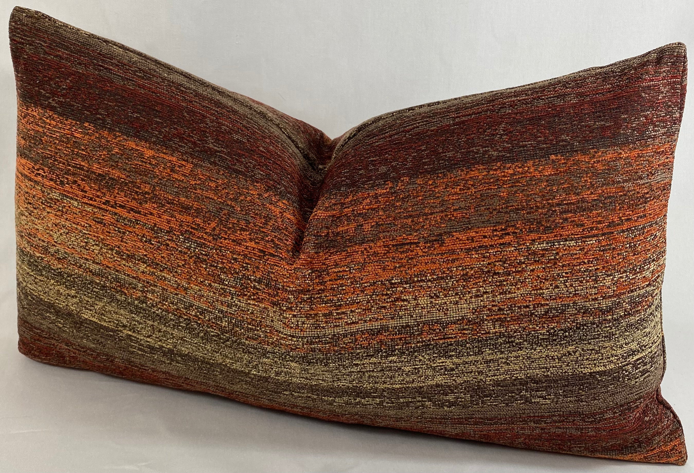 Luxury Lumbar Pillow - 24" x 14" - Landscape Spice