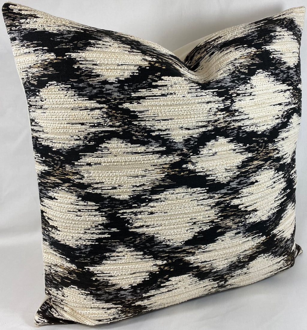 Luxury Pillow – 24" × 24" – Athena Black