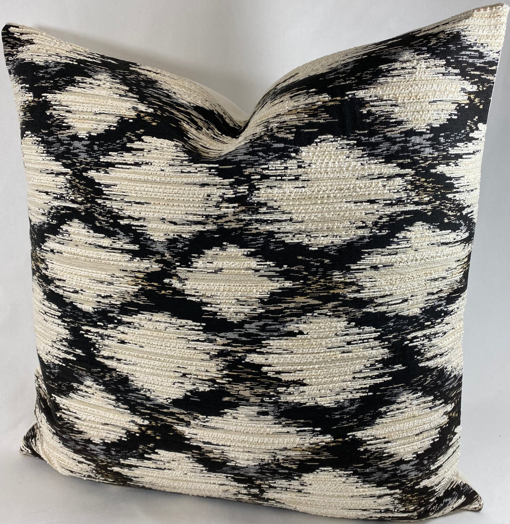 Luxury Pillow – 24" × 24" – Athena Black