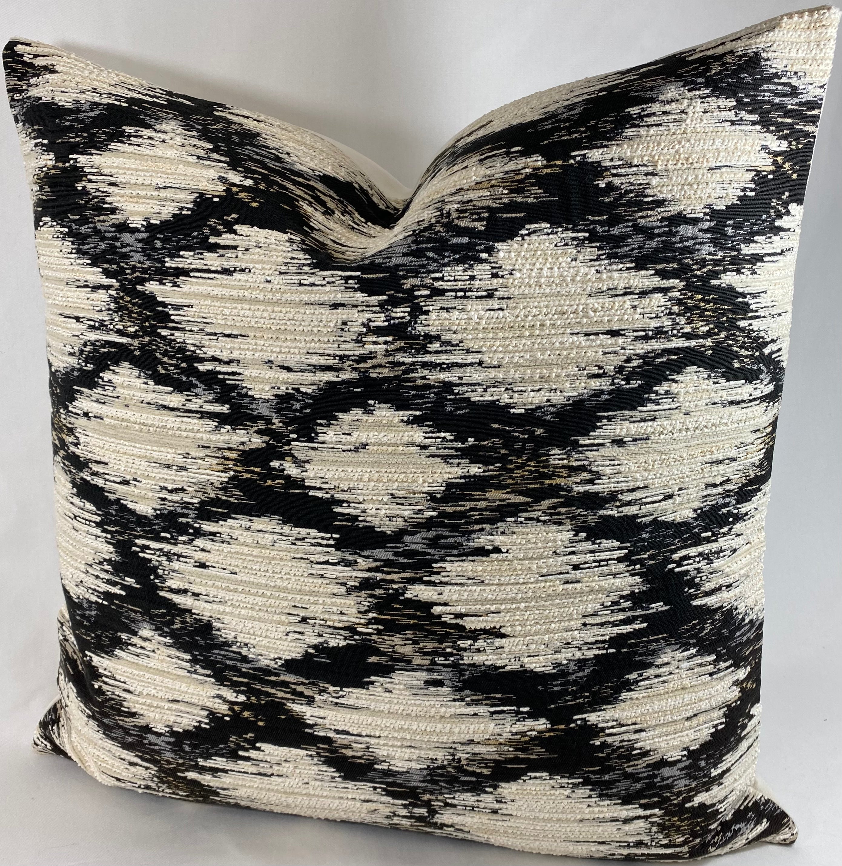 Luxury Pillow – 24" × 24" – Athena Black