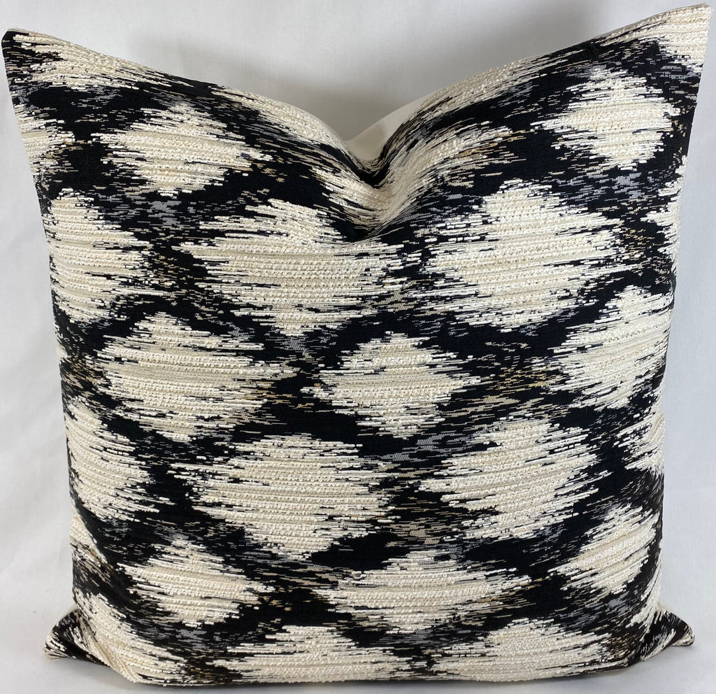 Luxury Pillow – 24" × 24" – Athena Black