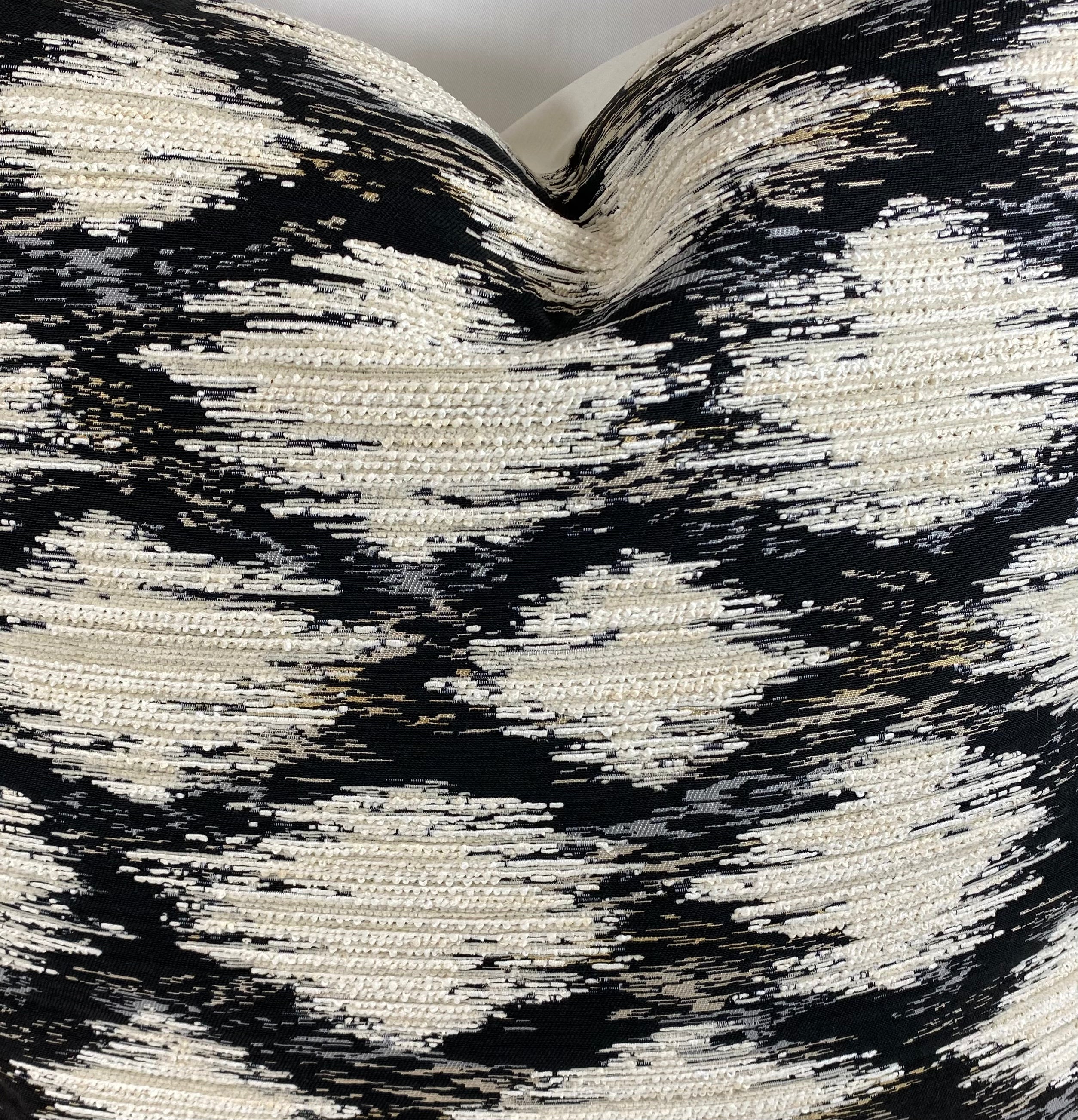 Luxury Pillow – 24" × 24" – Athena Black