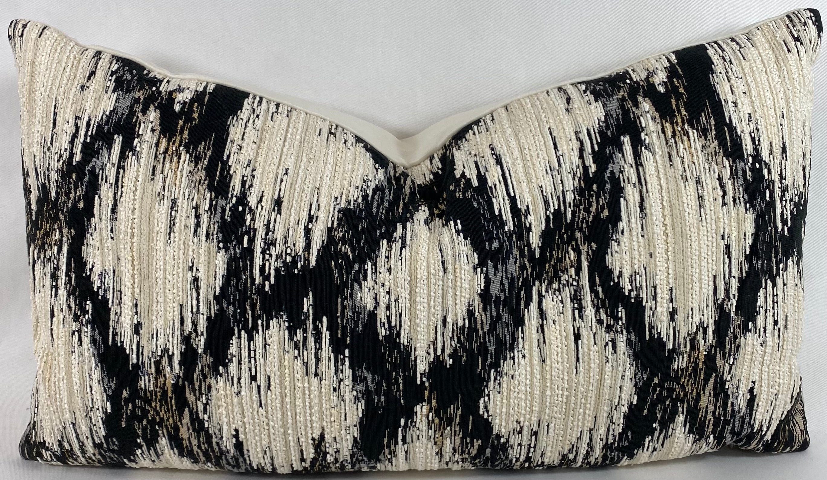 Luxury Lumbar Pillow - 24" x 14"- Athena Black