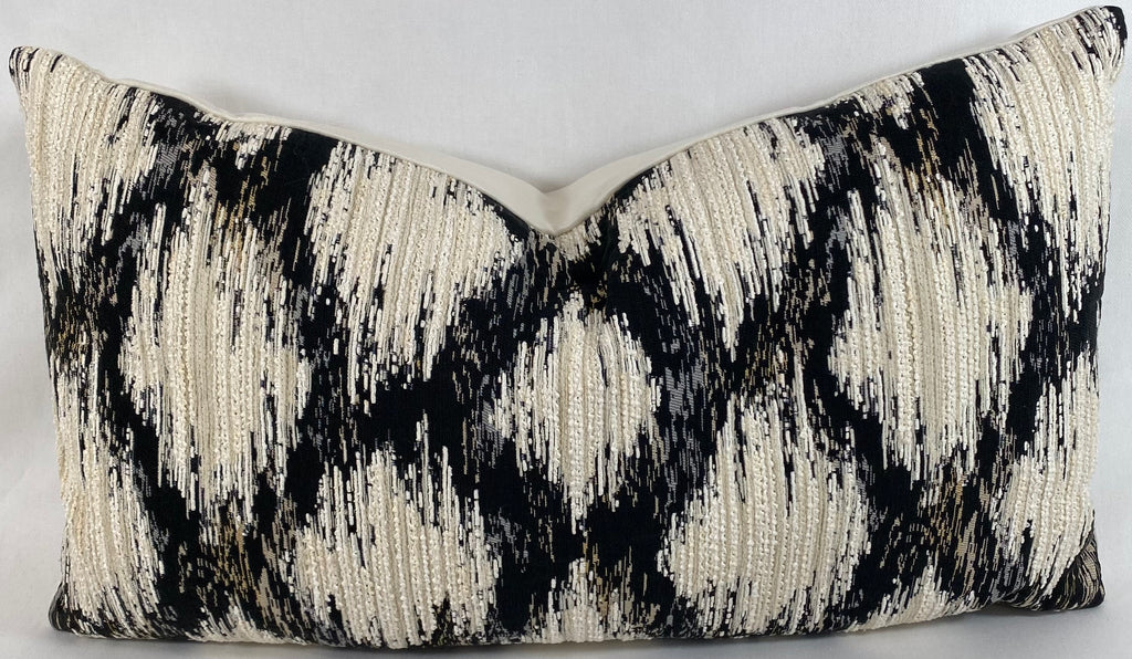 Luxury Lumbar Pillow - 24" x 14"- Athena Black