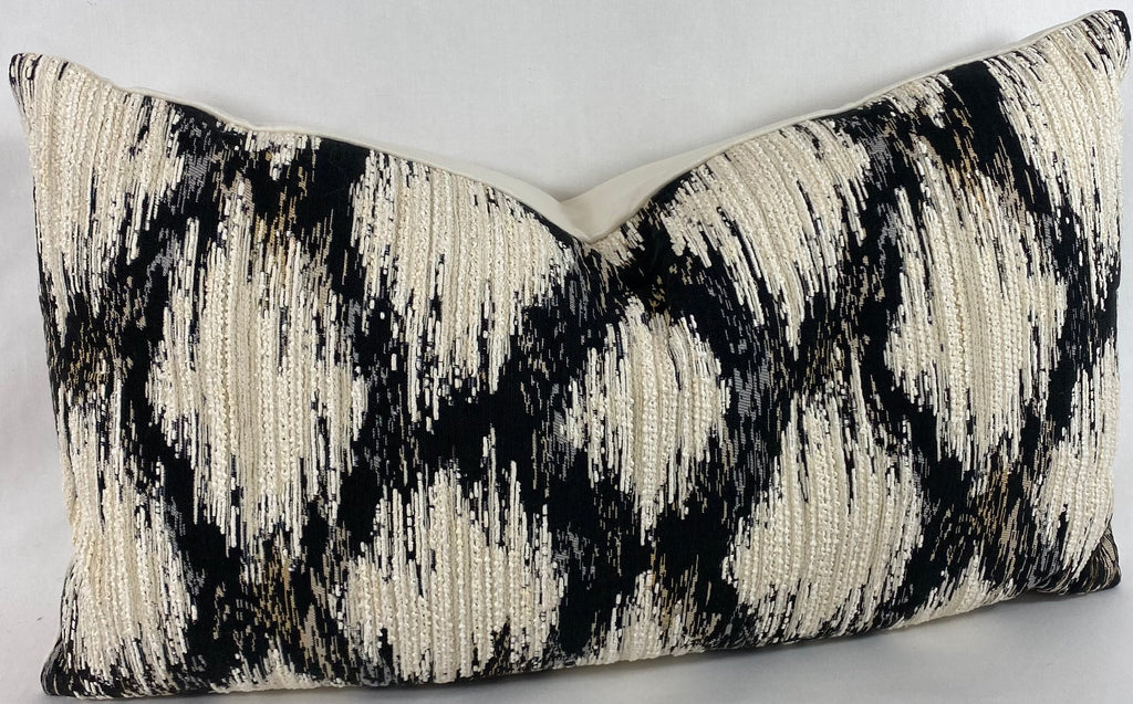 Luxury Lumbar Pillow - 24" x 14"- Athena Black