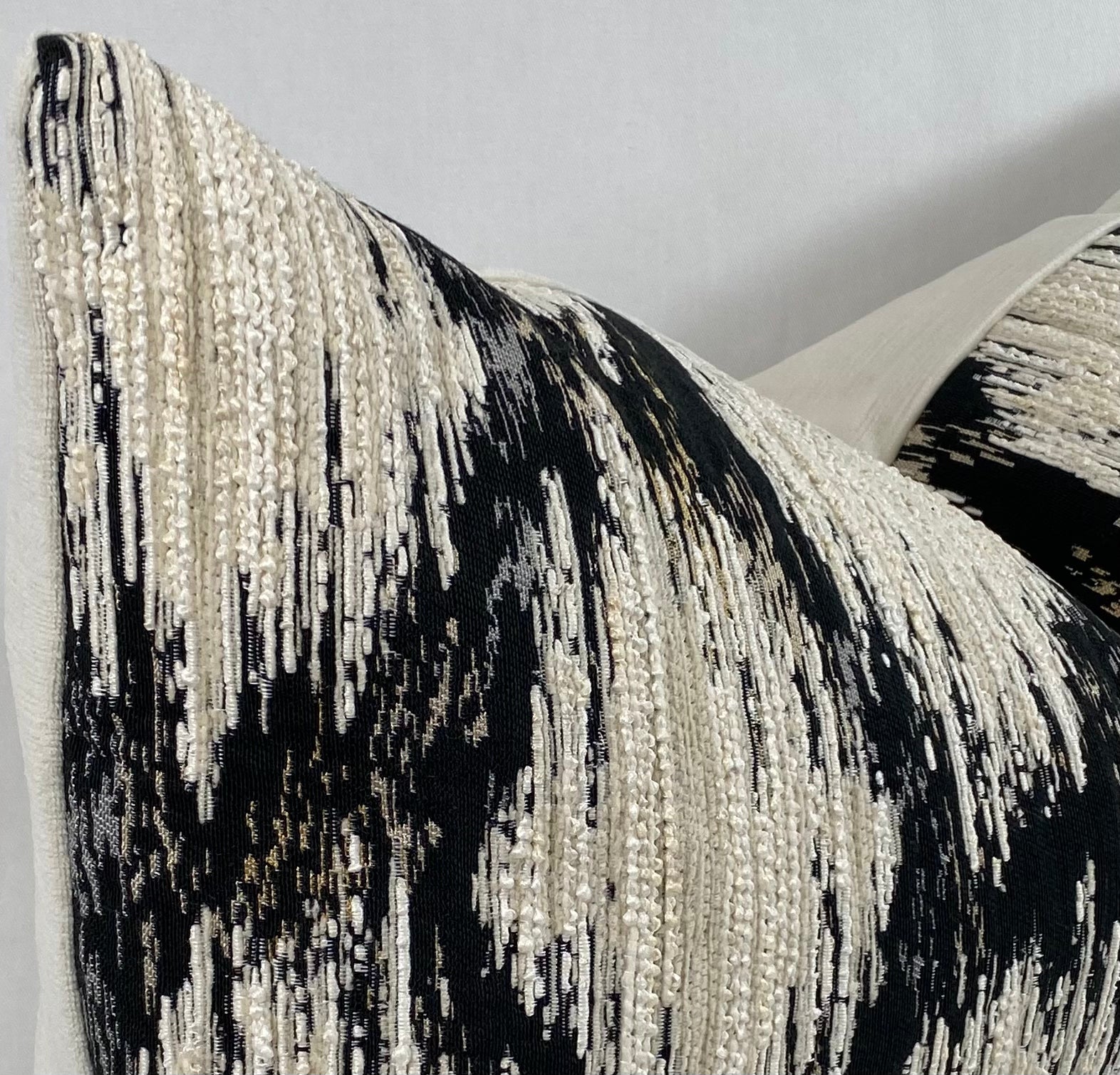 Luxury Lumbar Pillow - 24" x 14"- Athena Black