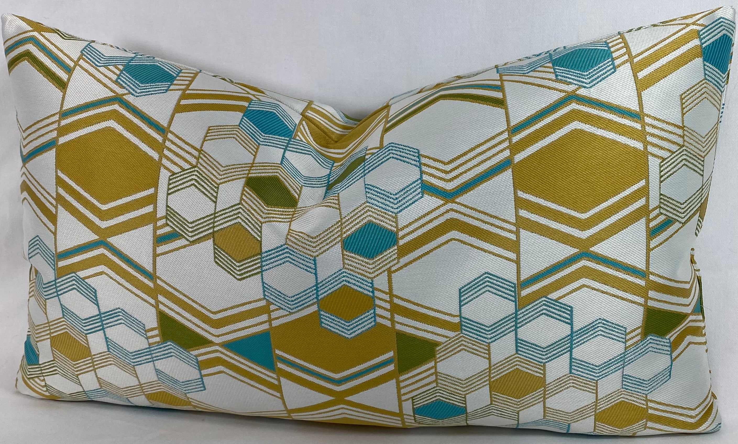 Luxury Pillow - 24" x 14" - Deco Crystal Topaz