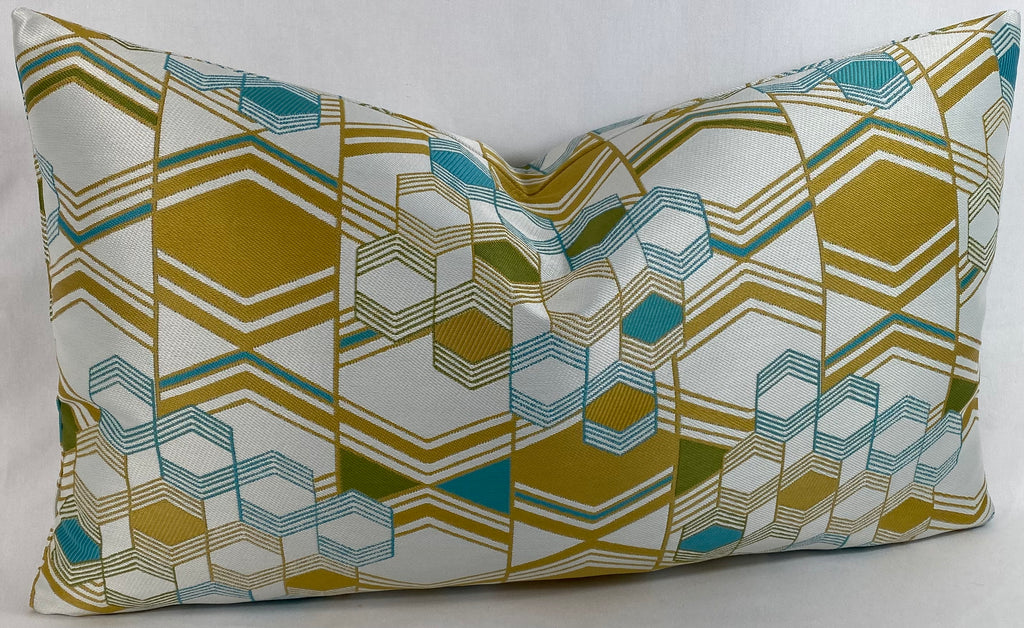 Luxury Pillow - 24" x 14" - Deco Crystal Topaz