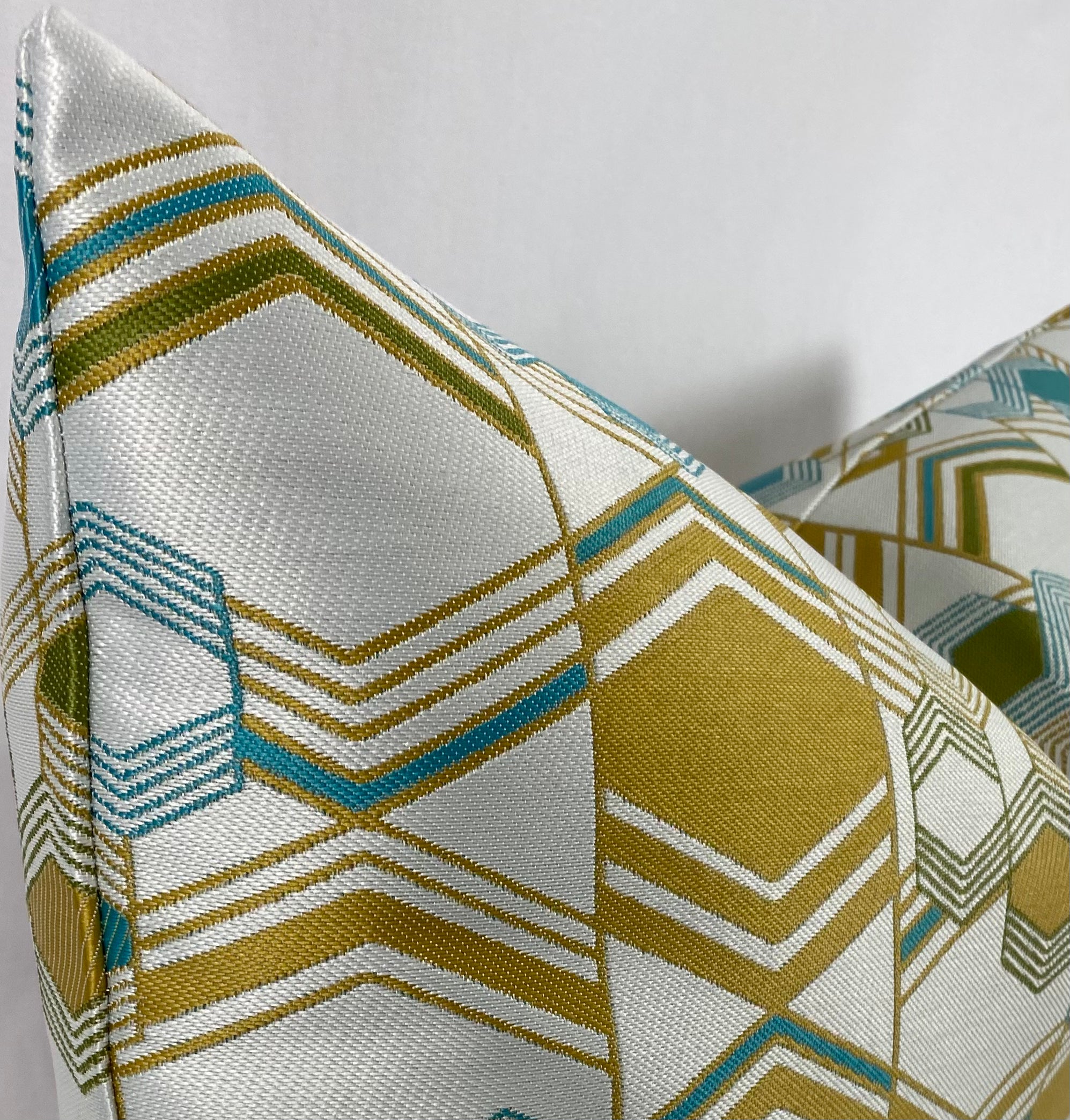 Luxury Pillow - 24" x 14" - Deco Crystal Topaz