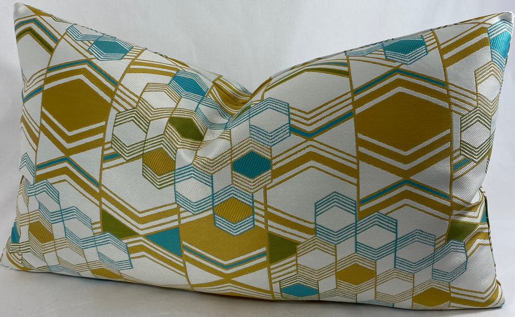 Luxury Pillow - 24" x 14" - Deco Crystal Topaz