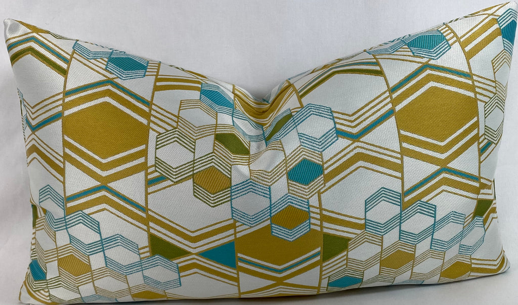 Luxury Pillow - 24" x 14" - Deco Crystal Topaz