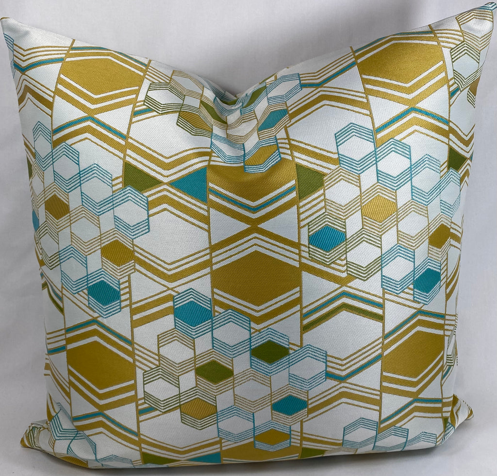 Luxury Pillow – 24" × 24" – Deco Crystal Topaz