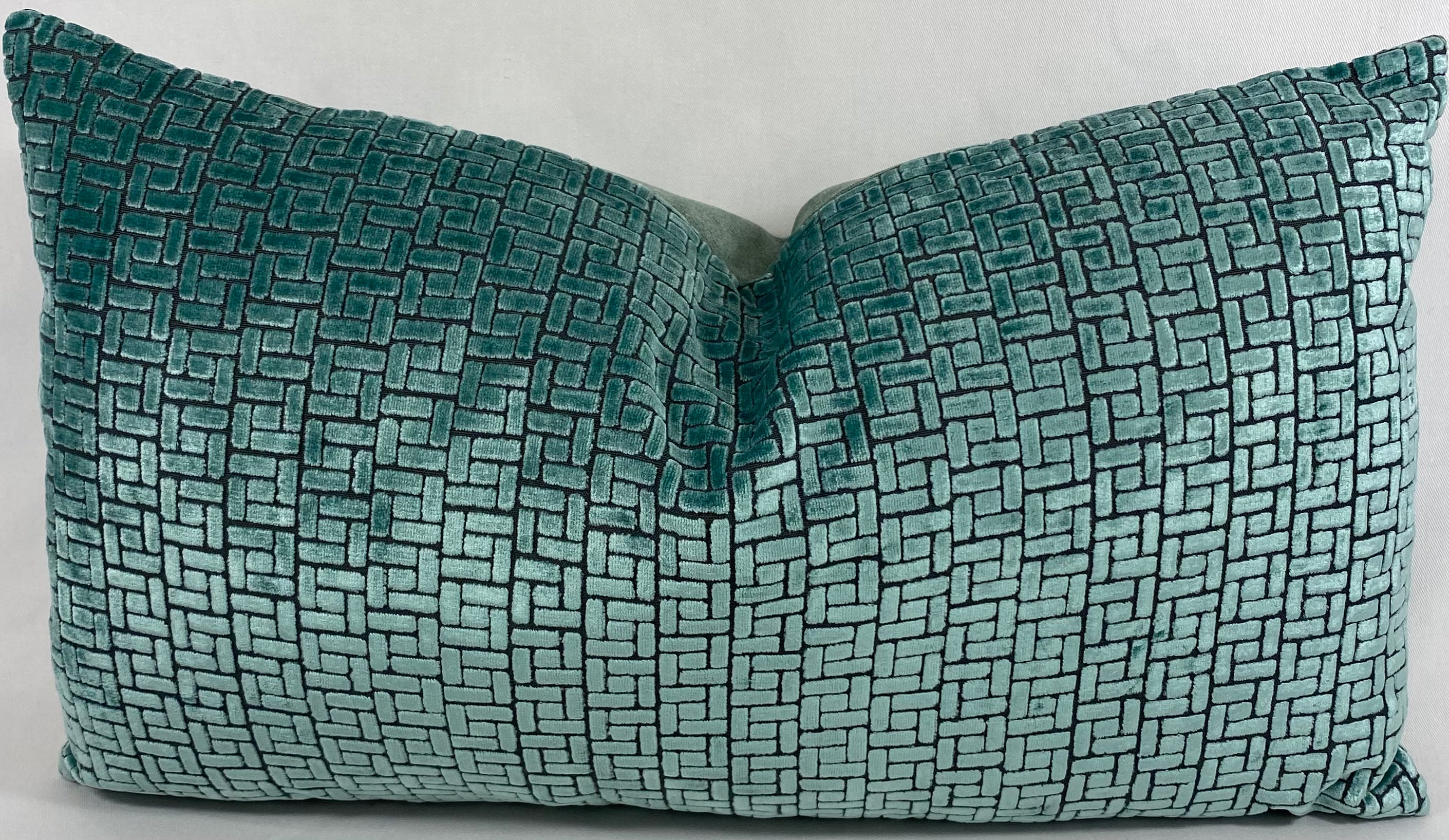 Luxury Lumbar Pillow - 24" x 14" - Jenga Laguna