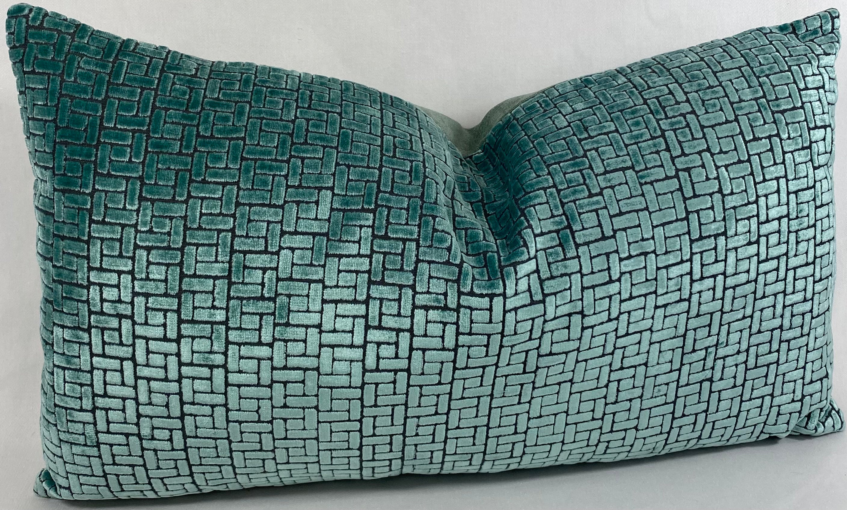 Luxury Lumbar Pillow - 24" x 14" - Jenga Laguna