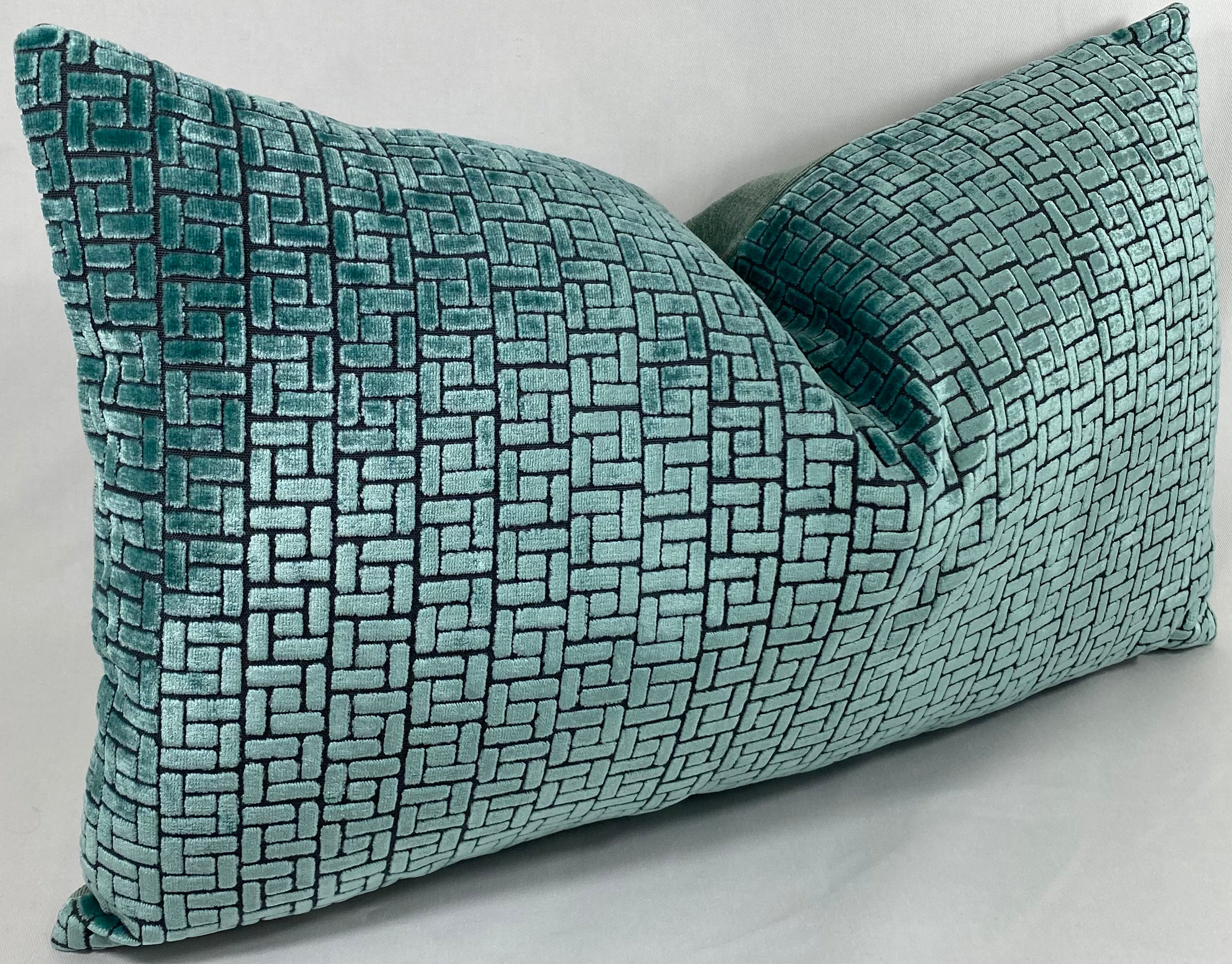 Luxury Lumbar Pillow - 24" x 14" - Jenga Laguna