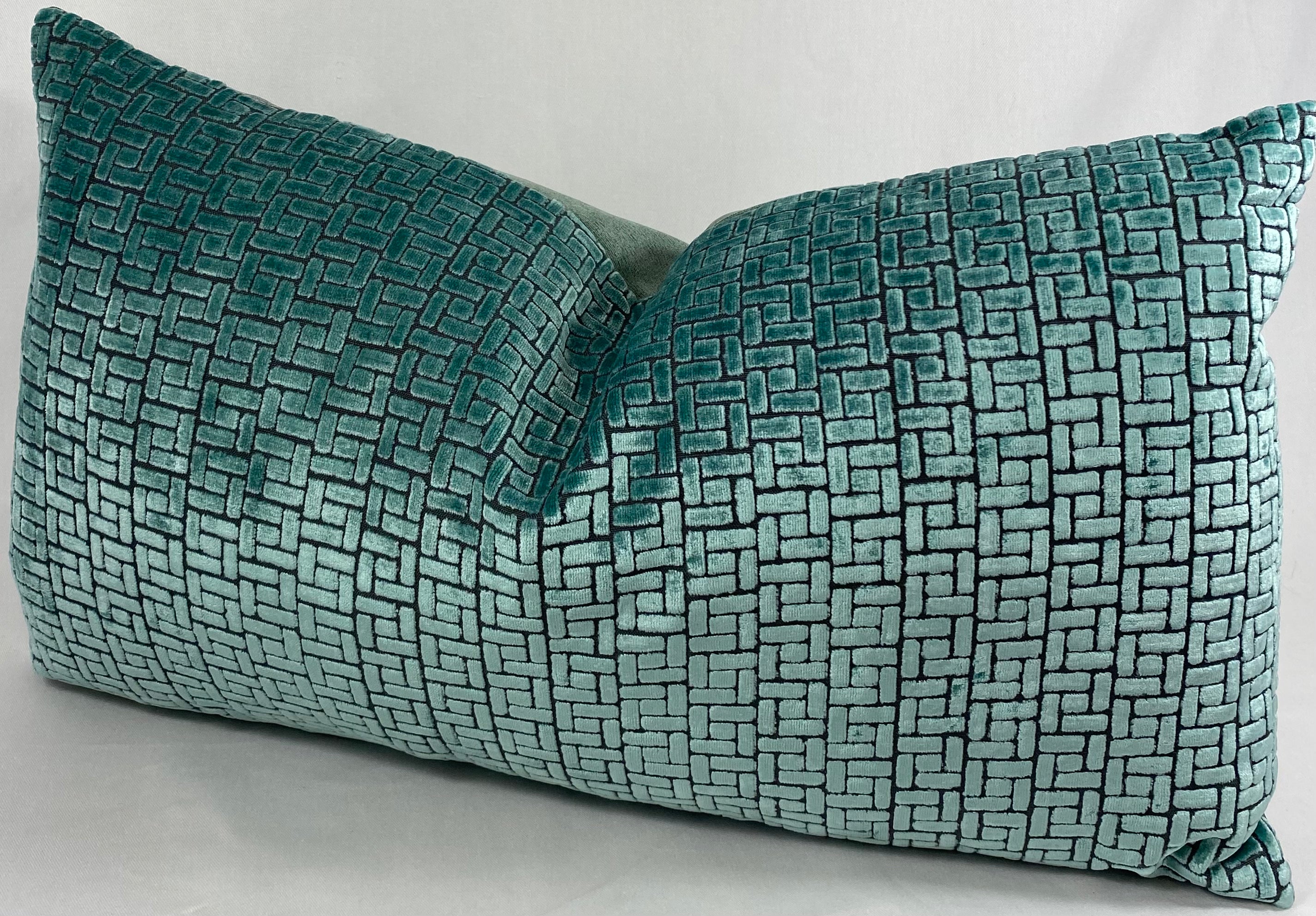 Luxury Lumbar Pillow - 24" x 14" - Jenga Laguna