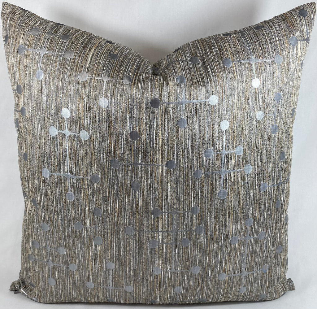 Luxury Pillow – 24" × 24" – Morse Silver