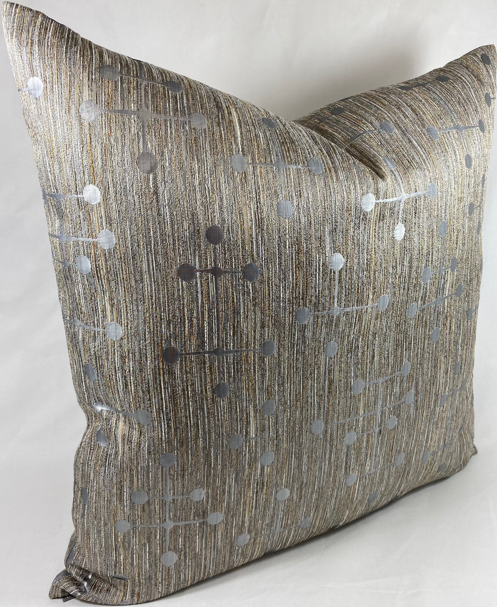 Luxury Pillow – 24" × 24" – Morse Silver