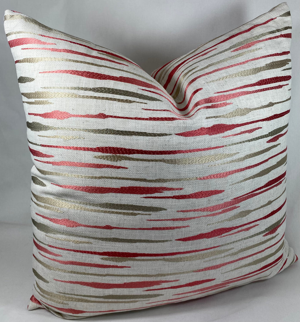 Luxury Pillow – 24" × 24" – Marcus Coral