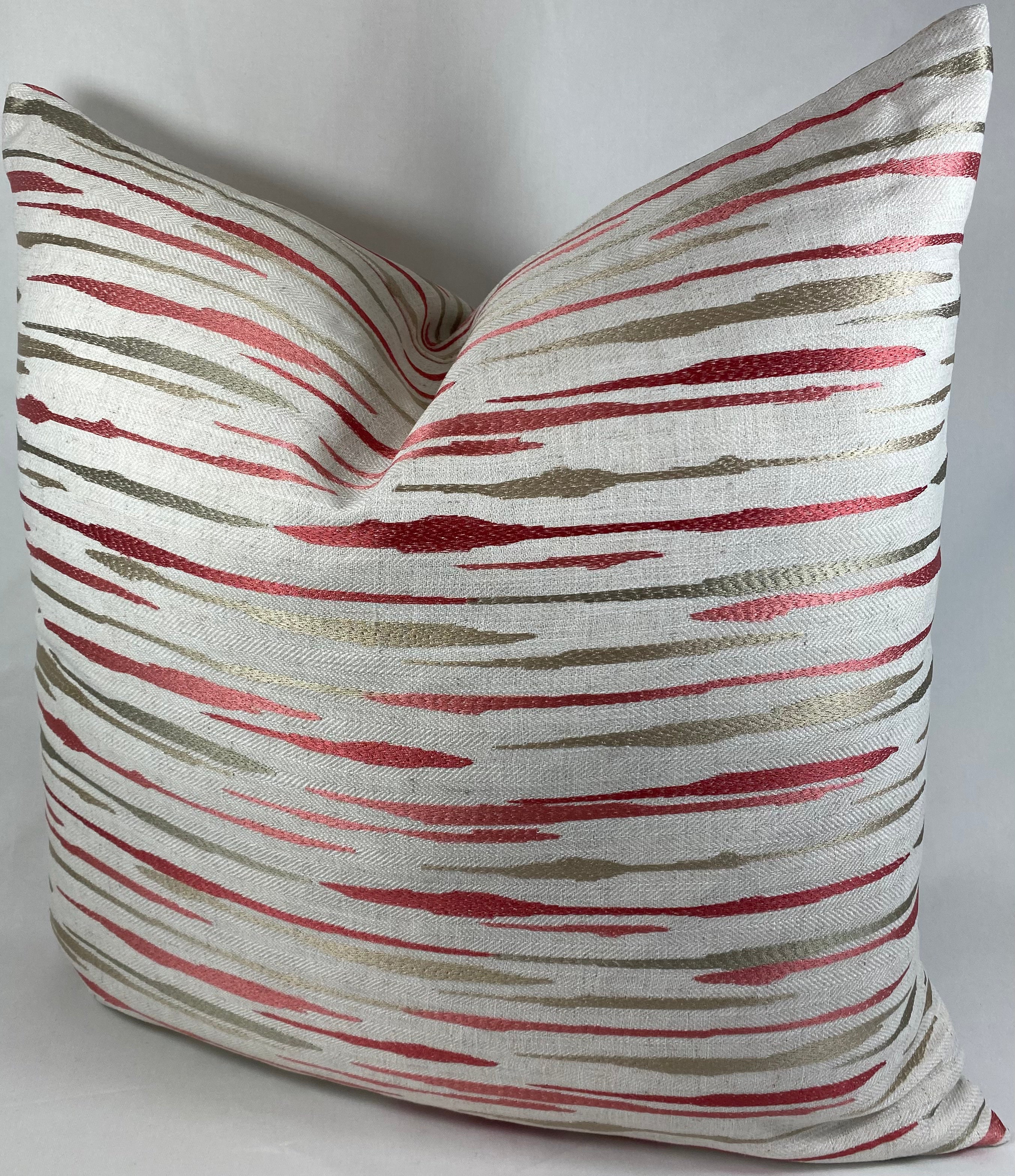 Luxury Pillow – 24" × 24" – Marcus Coral