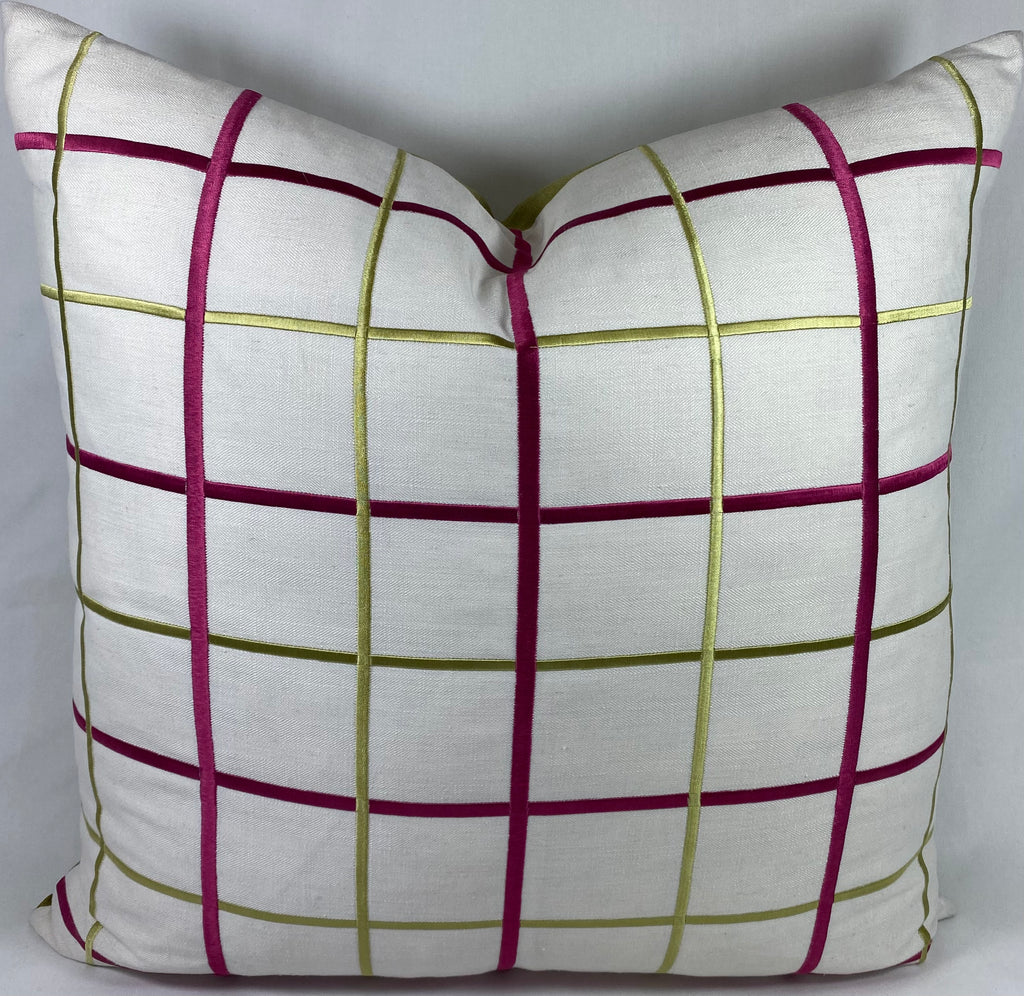 Luxury Pillow – 24" × 24" – Gateway Raspberry