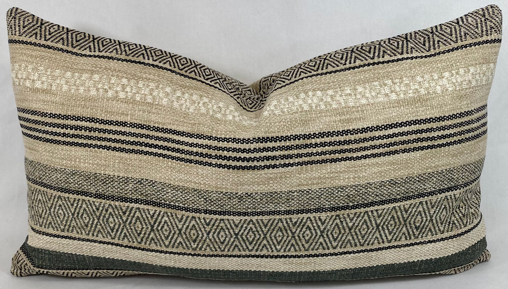 Luxury Pillow Lumbar - 24" x 14" -  Holmby Hills Ebony