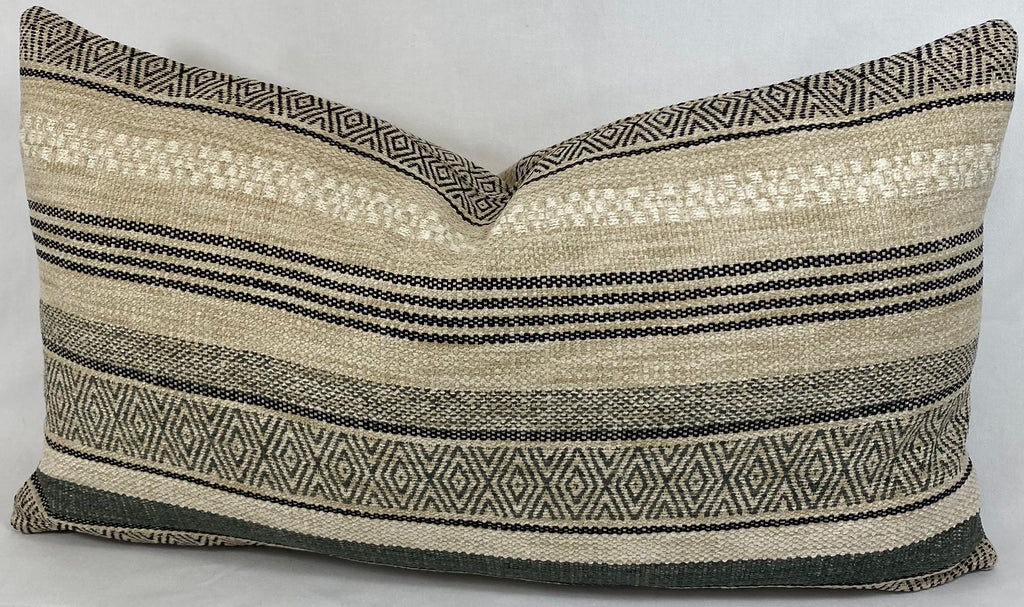 Luxury Pillow Lumbar - 24" x 14" -  Holmby Hills Ebony