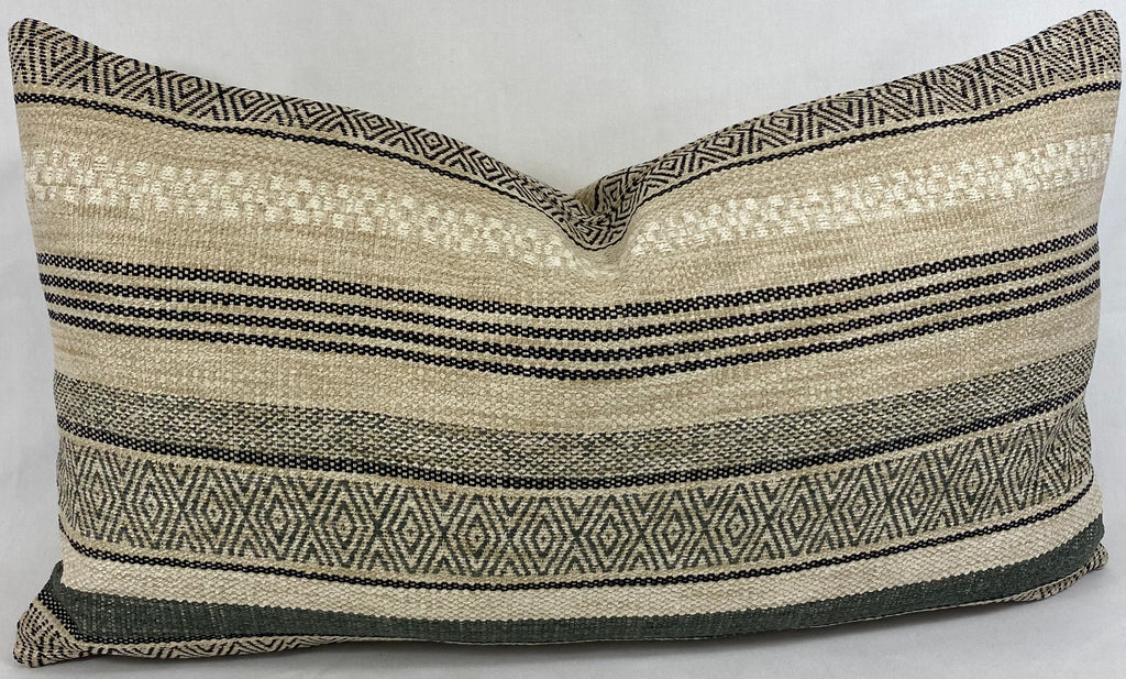 Luxury Pillow Lumbar - 24" x 14" -  Holmby Hills Ebony