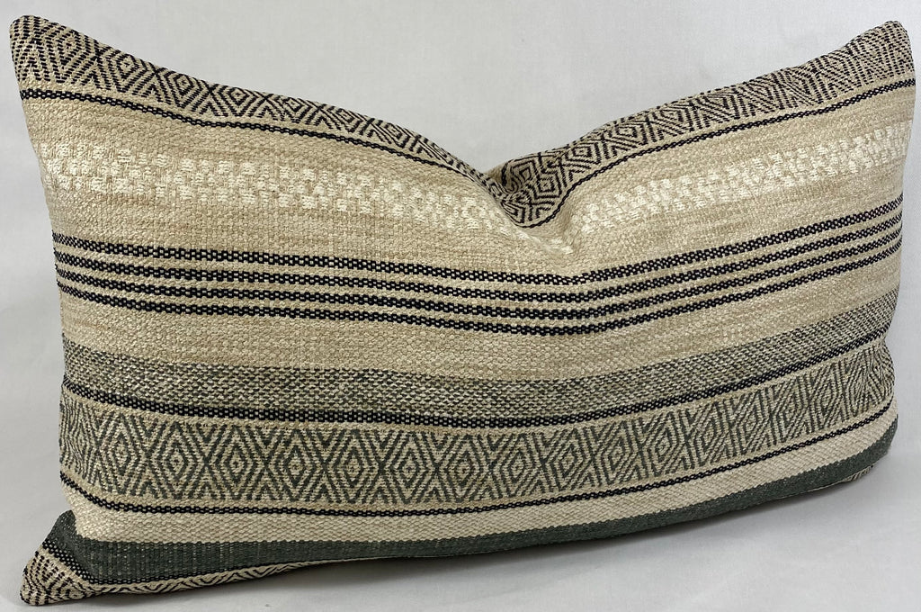 Luxury Pillow Lumbar - 24" x 14" -  Holmby Hills Ebony