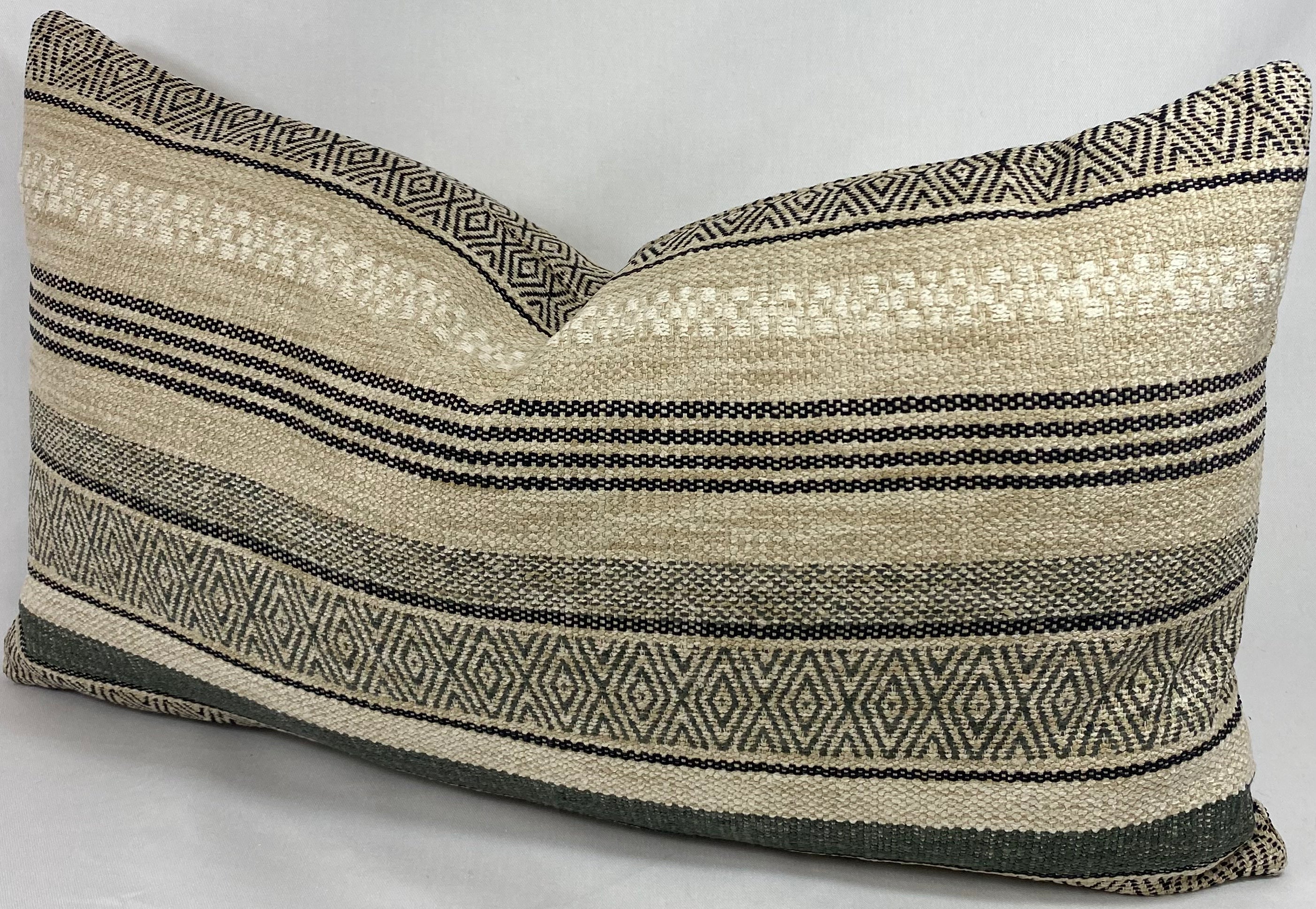 Luxury Pillow Lumbar - 24" x 14" -  Holmby Hills Ebony