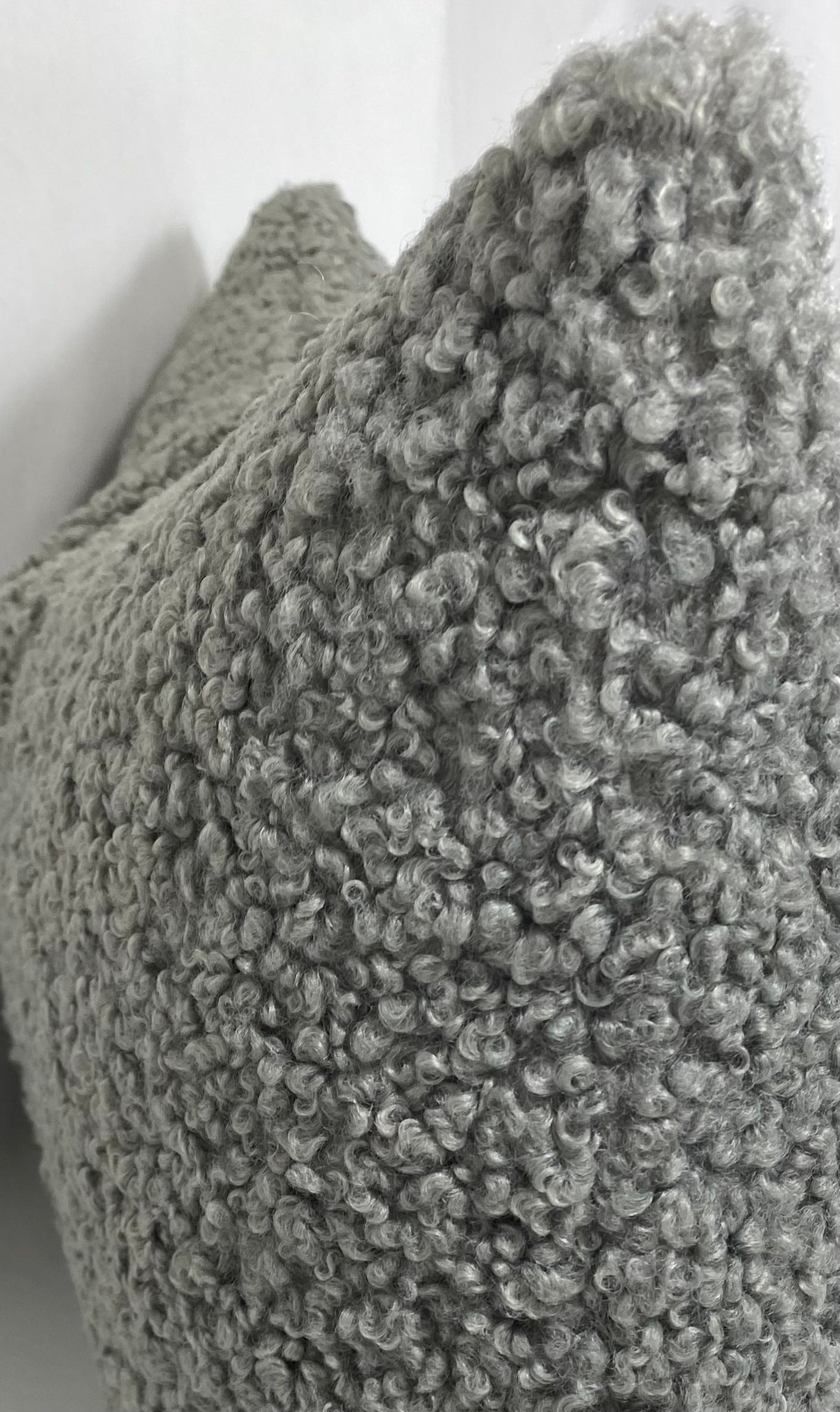 Luxury Lumbar Pillow – 24" × 14" – Poodle Pewter