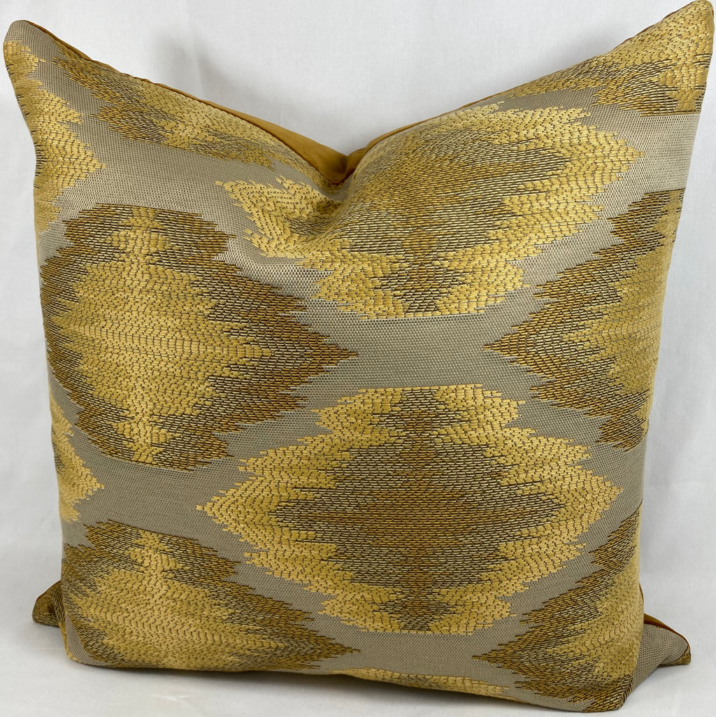 Luxury Pillow – 24" × 24" – Aztec Gold