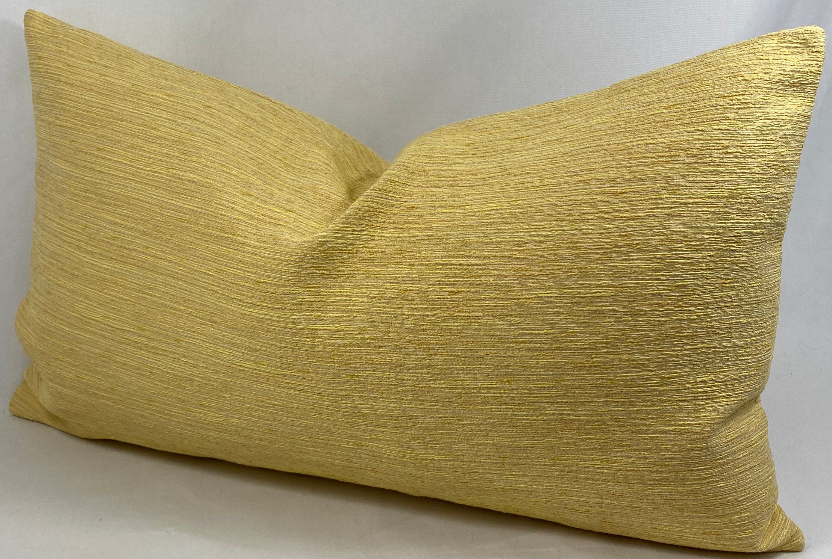 Luxury Lumbar Pillow – 24" × 14" – Daffodil